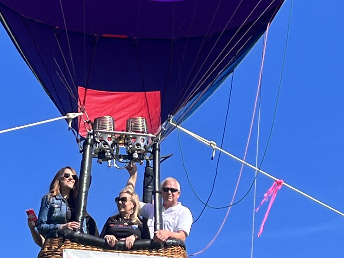 The RE/MAX hot air balloon over North Alabama